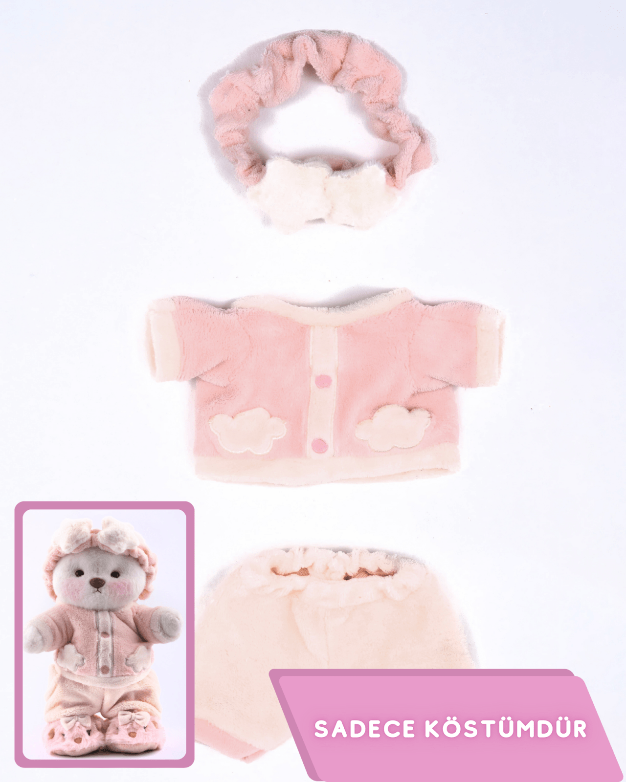 PuffyHug™ Saç Bantlı Pijamalı Puffy Kostümü - Puffy Hug Türkiye