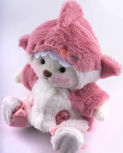 PuffyHug™ Pembe Shark Puffy Kostümü - Puffy Hug Türkiye