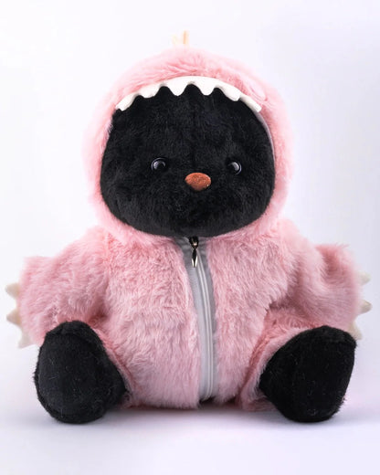 PuffyHug™ Pembe Tüylü Dino Puffy Kostümü - Puffy Hug Türkiye