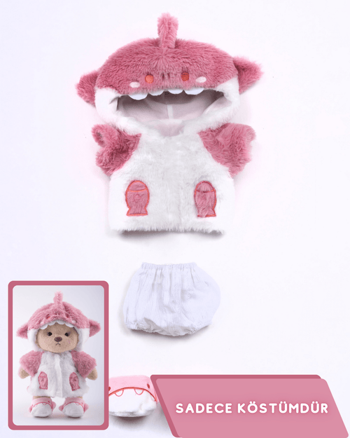PuffyHug™ Pembe Shark Puffy Kostümü - Puffy Hug Türkiye